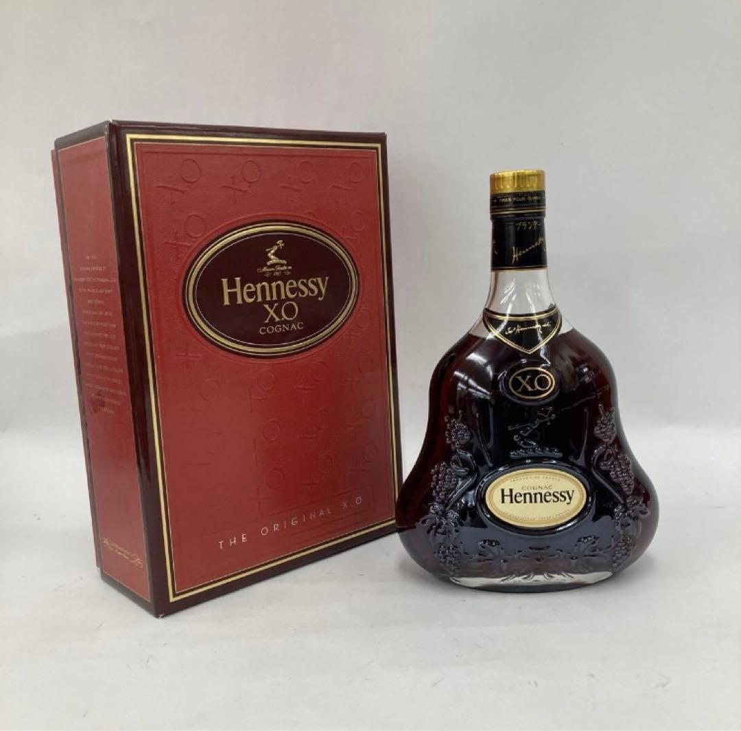 ヘネシーXOブランデー　金キャップ　クリアボトル　700ML　40％