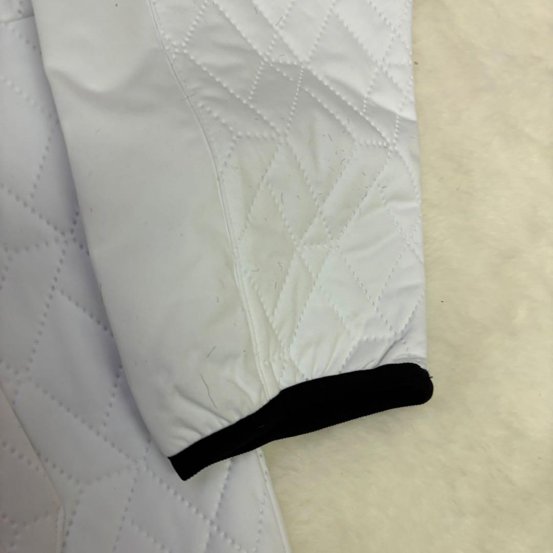 美品　New Balance ゴルフジャケット ホワイト　キルティング　冬ゴルフ