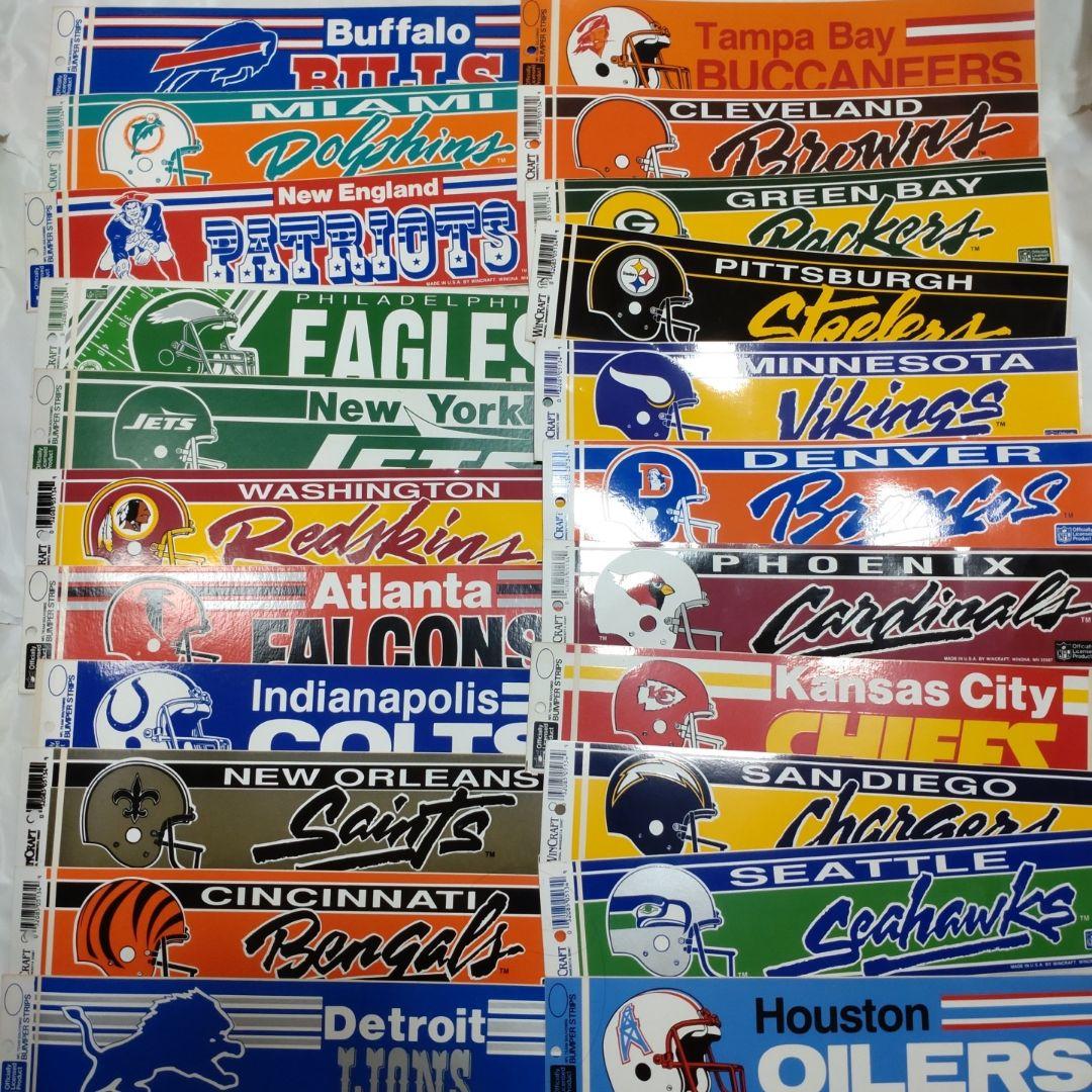 NFL アメリカンフットボール ステッカー アメフト チーム ヴィンテージ