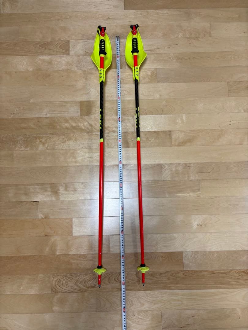 あ*な様 LEKI スキー用ストック 赤/黄 約113cm