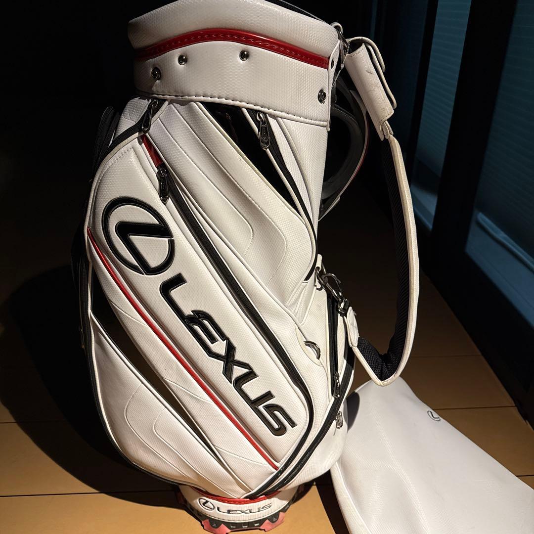 Lexus ホワイト キャディバッグ