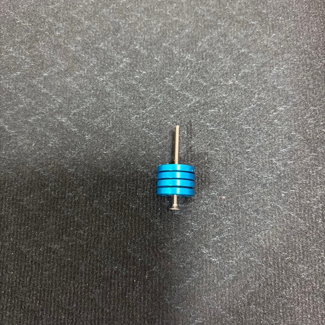 ミニ四駆　軽量13ミリオールアルミベアリングローラー(ブルー)