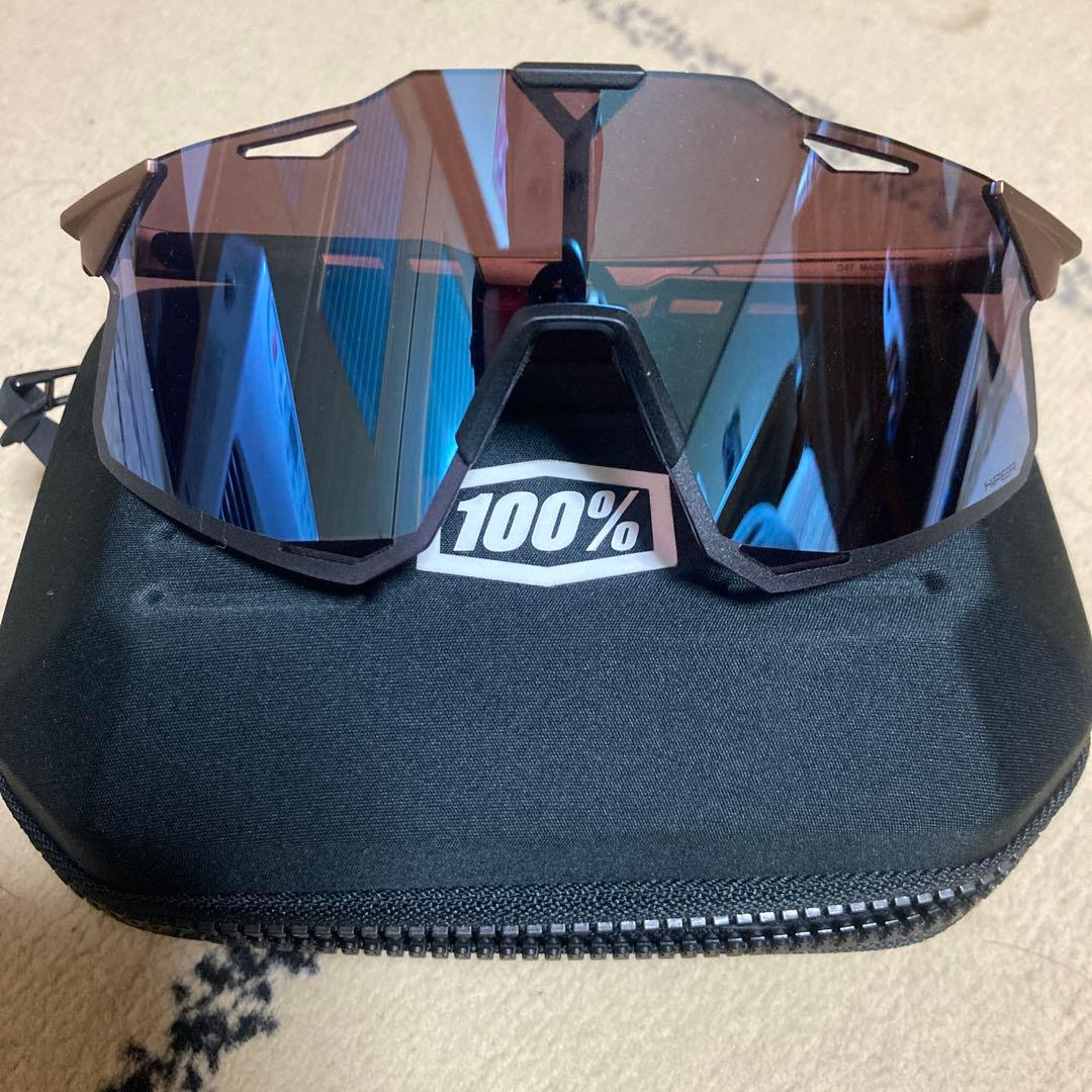 値下げ不可100% スポーツサングラス ゴールドフレーム