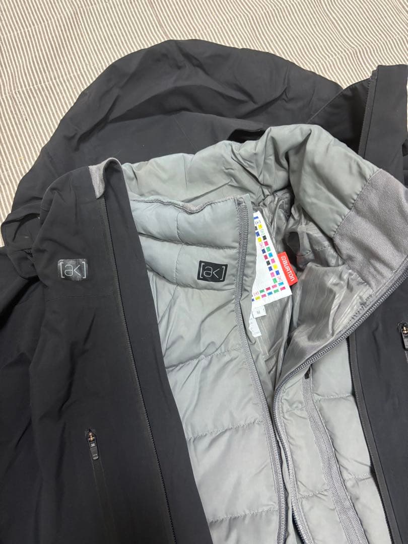 【希少】【美品】バートンak ゴアテックス ジャケットブラック　インナー付き