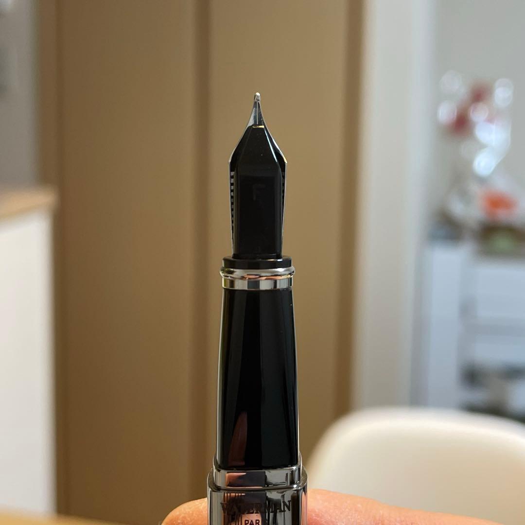 ウォーターマン万年筆　エクセプションスリム　限定版　ブルー×スチール