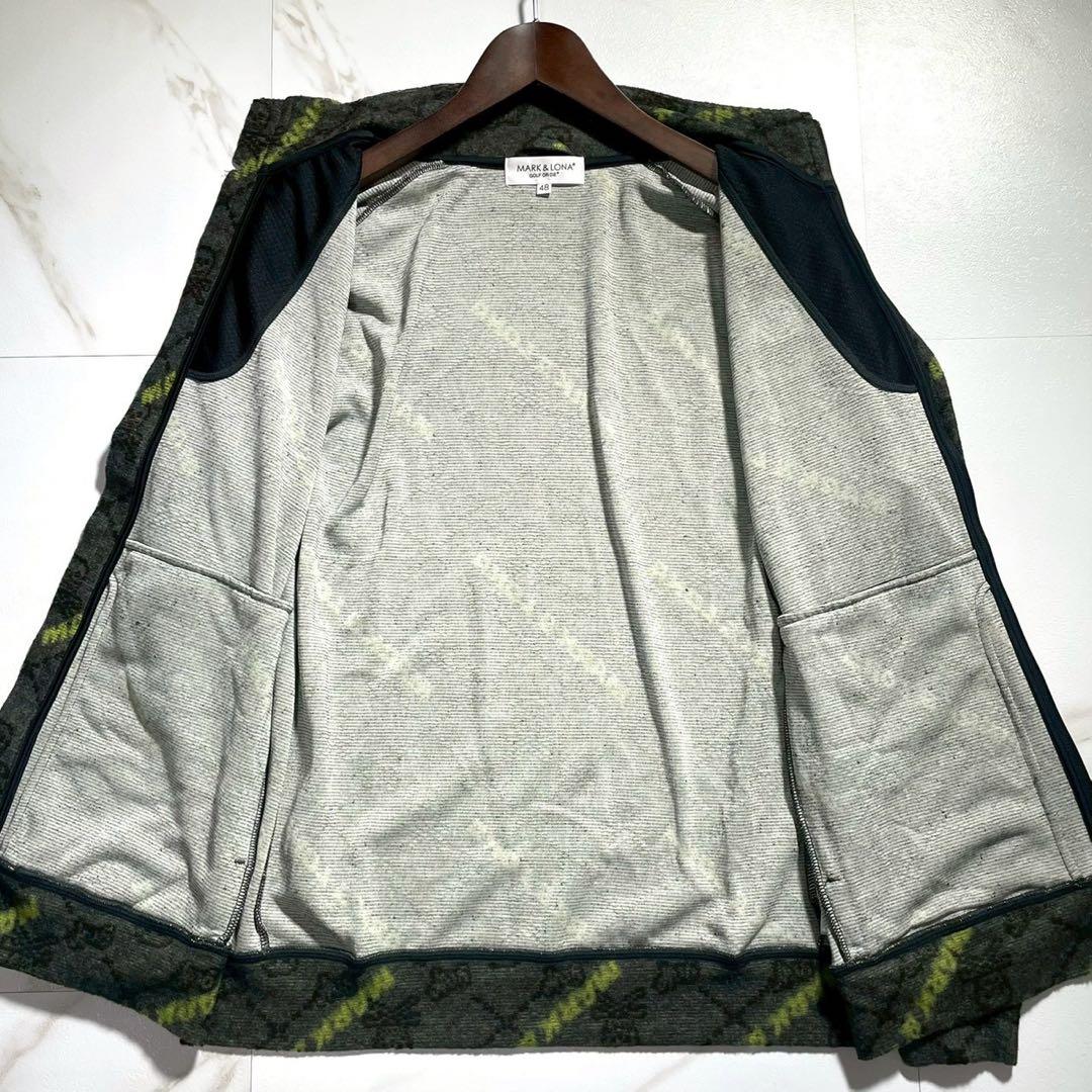 MARK&LONA ジップジャケット スカル ゴルフウェア メンズ サイズ48