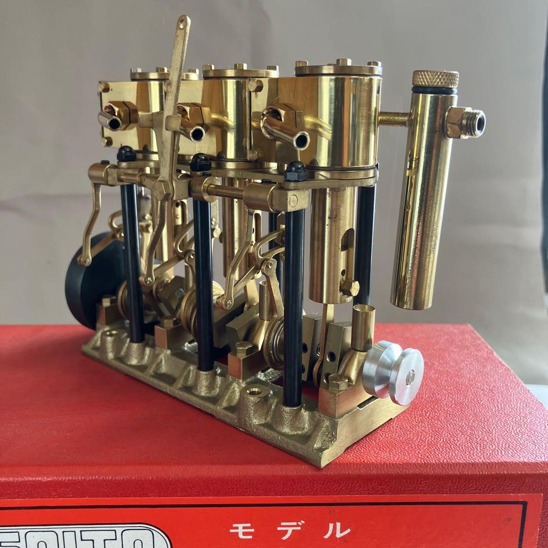 SAITO モデル スチーム エンジン T3DR & ボイラーB3