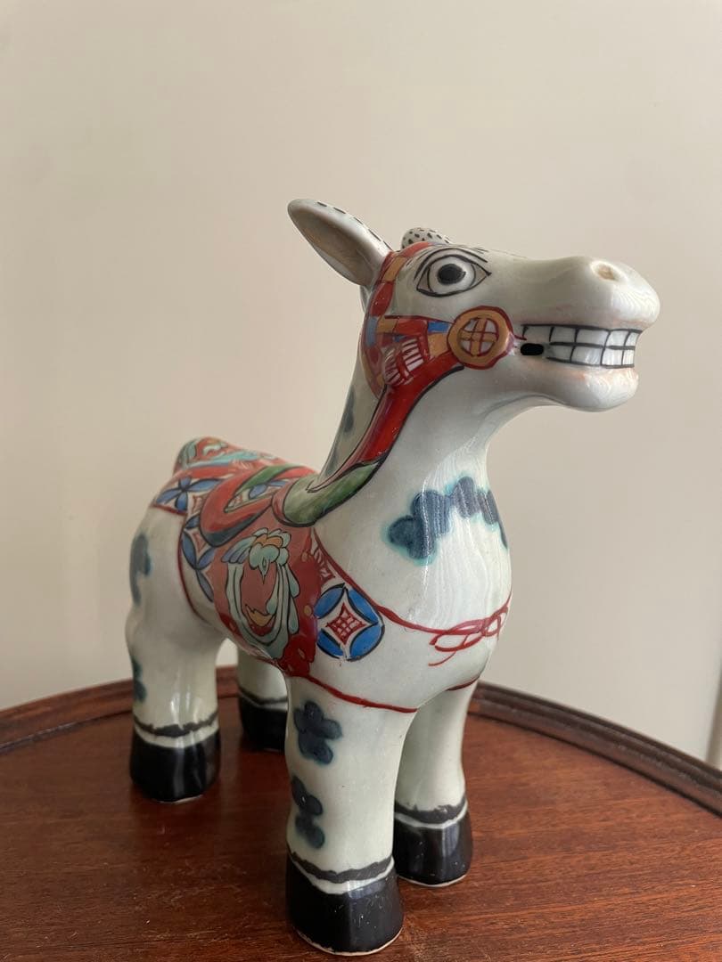 ⬇️ 円左エ門窯　⭐︎ 飾り馬　小　　手書き　有田焼