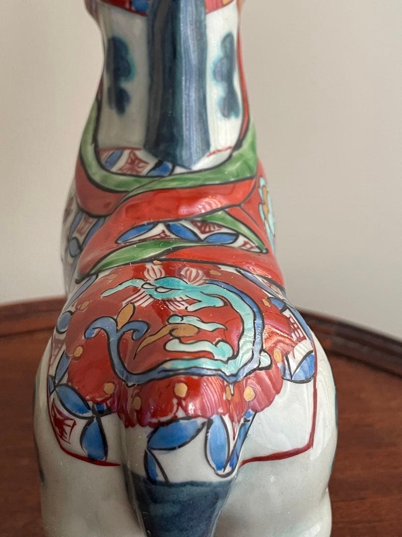 ⬇️ 円左エ門窯　⭐︎ 飾り馬　小　　手書き　有田焼