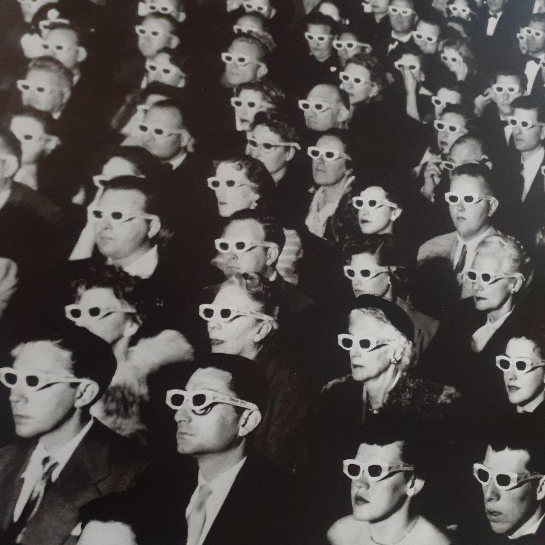 ビンテージ　ミッドセンチュリー　FRANCEプリント　3D CINEMAポスター