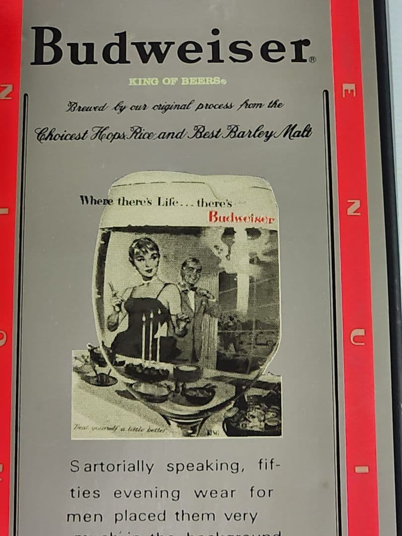 パプミラー　Budweiser バドワイザー/ハイネケン・看板