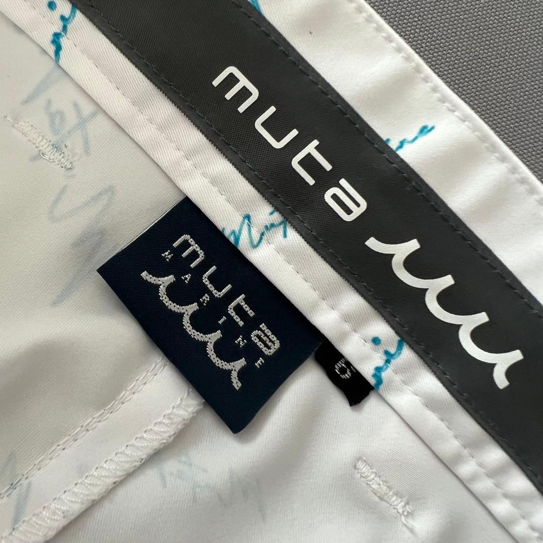 muta MARINE ムータマリン　カーシブロゴ　スラックスパンツ メンズ