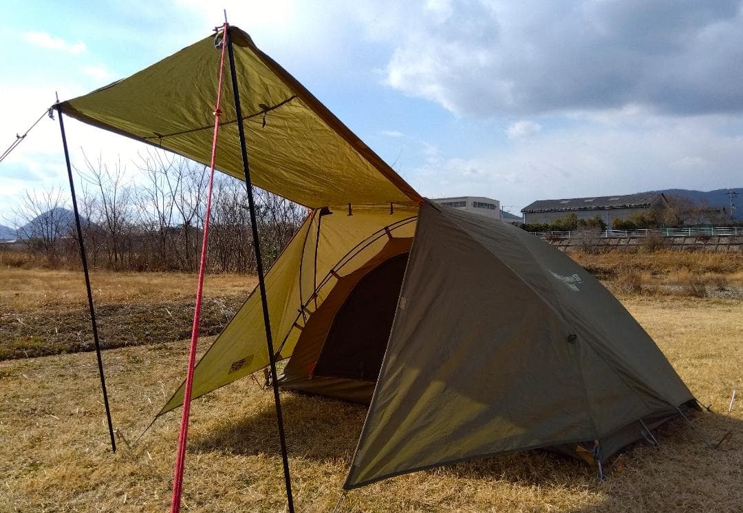 限定オリーブ☆庇ポール付☆コールマン☆ツーリングドームSTテント☆Coleman