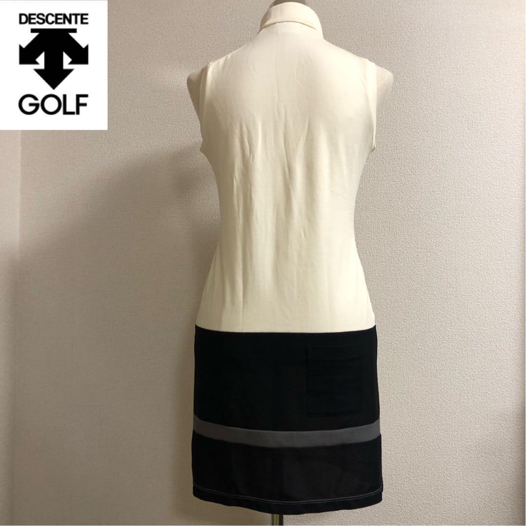 デサントゴルフ スポーツ ウェア ワンピース アイボリー Lサイズ