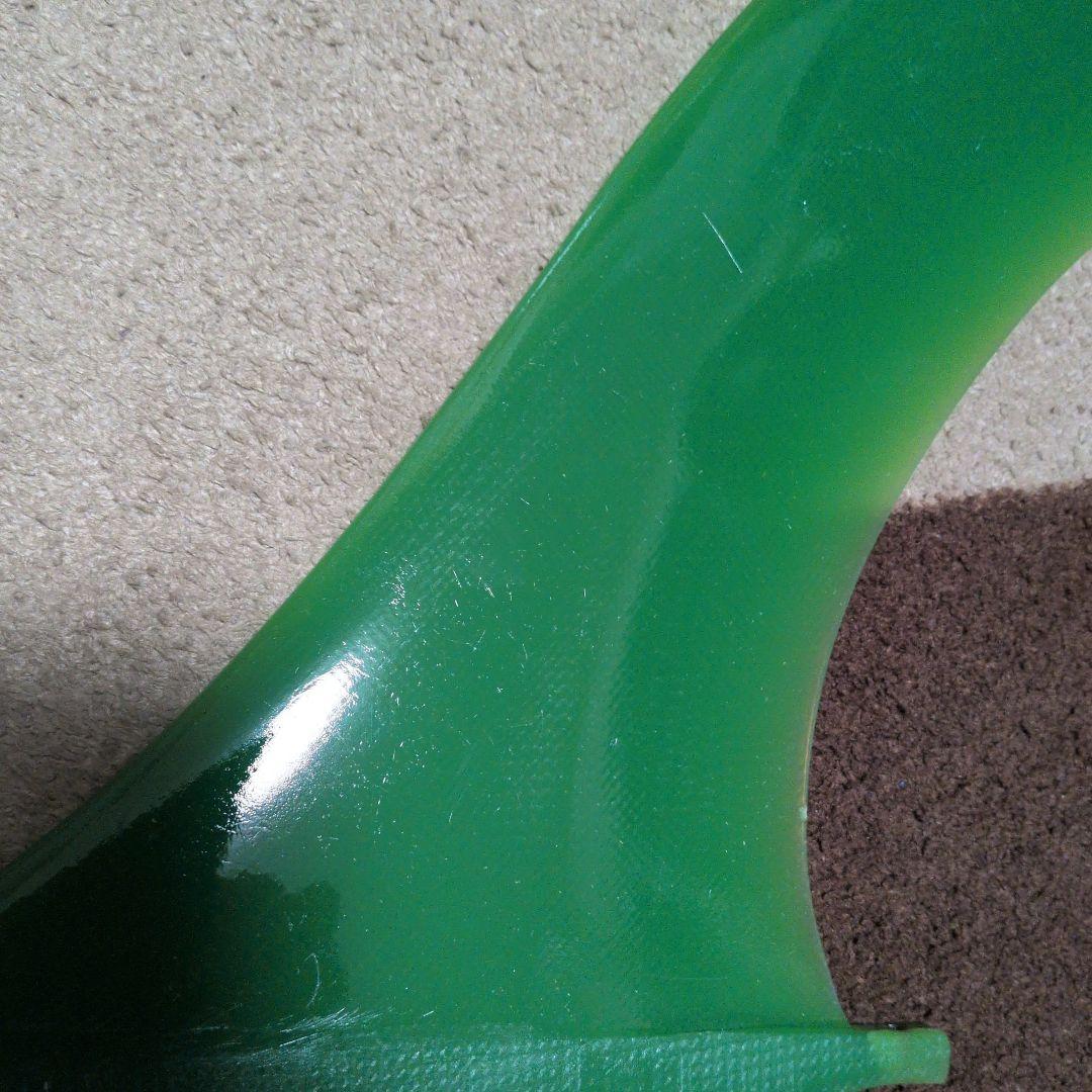 FIBRE GLAS FIN CO サーフボードフィン 緑　特大サイズ