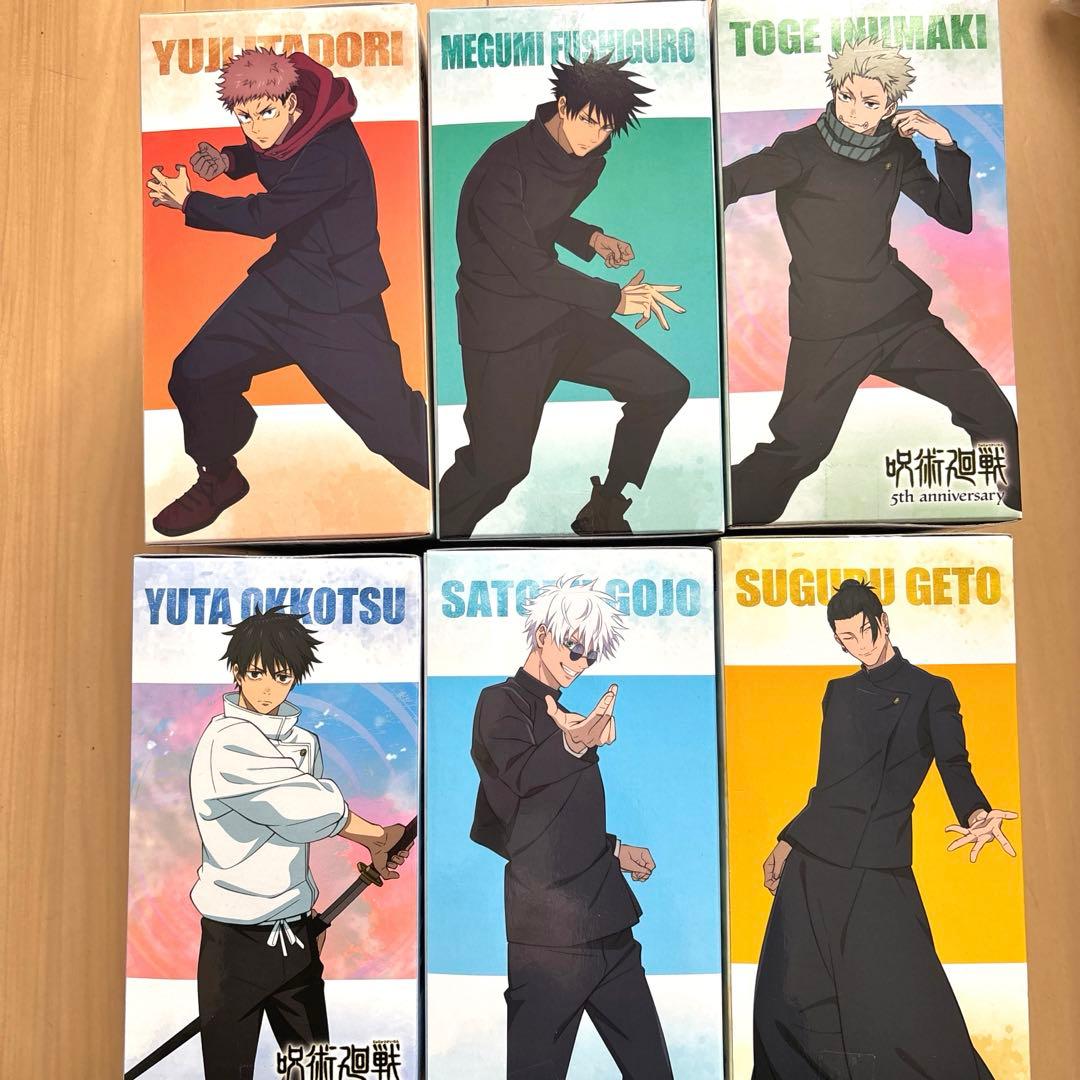 呪術廻戦　5周年　フィギュア ルミナスタ　虎杖　伏黒　五条　夏油　乙骨　狗巻