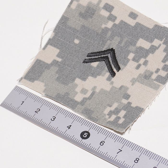 リック様用 実物ACU 帽子用階級章 & ネームワッペンセット