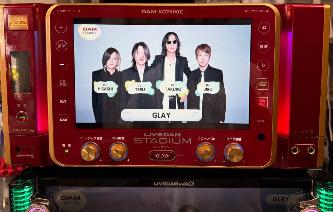 DAM XG7000II RED カラオケ ダム ライブ スタジアム LIVE