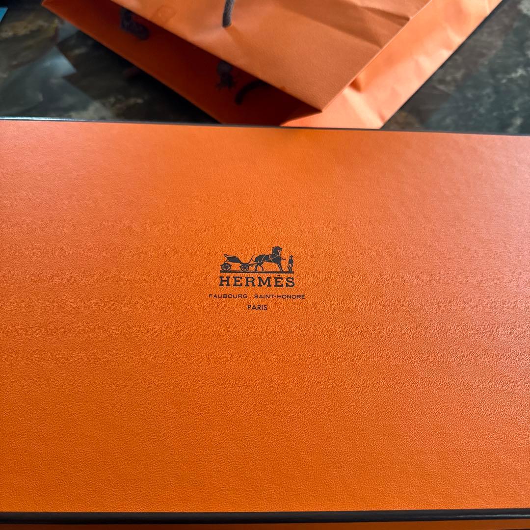 HERMES オレンジ・テラコッタ タオルセット