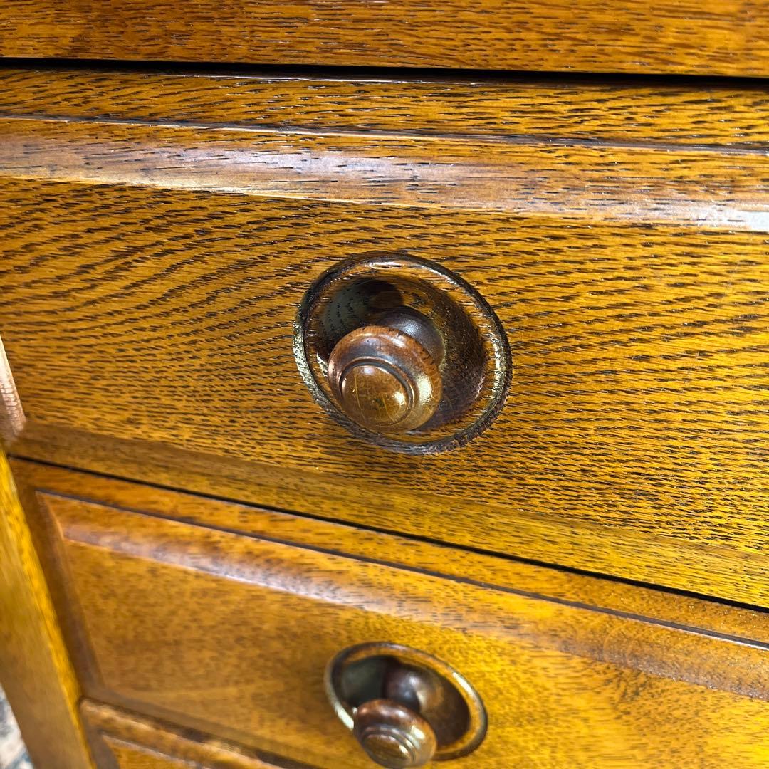 国産ヴィンテージ 北海道　エゾ民芸　アクセントキャビネット