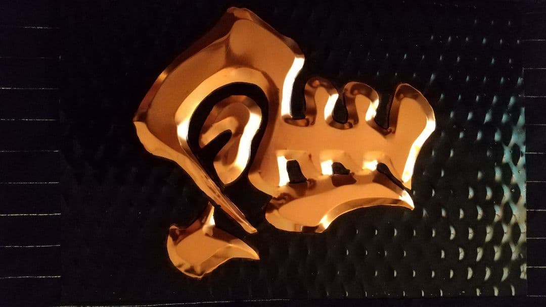 銅板細工 ひだりうま