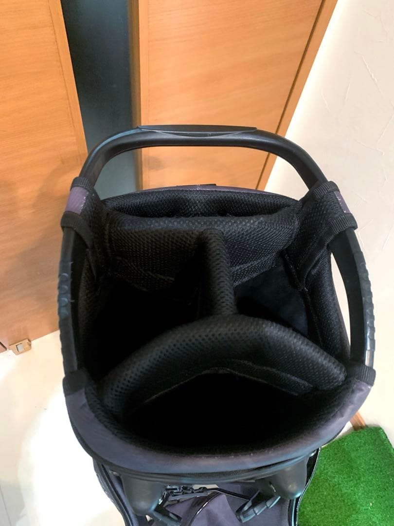 希少　美品　完売　エリート　ブラックリミテッド　スタンドキャディバッグ　クロコ