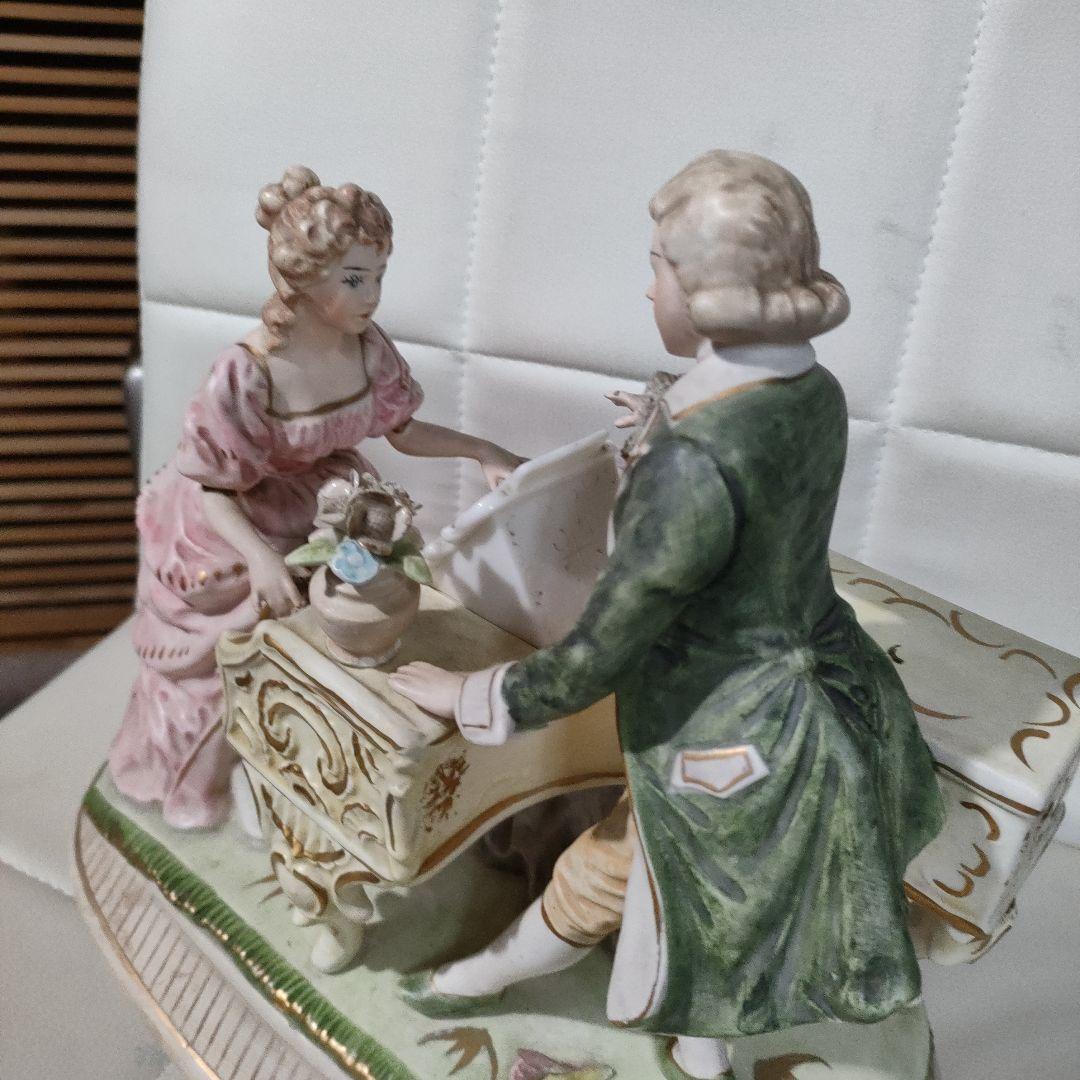 よ*よ様 ビクトリアン風 陶器 音楽 フィギュア