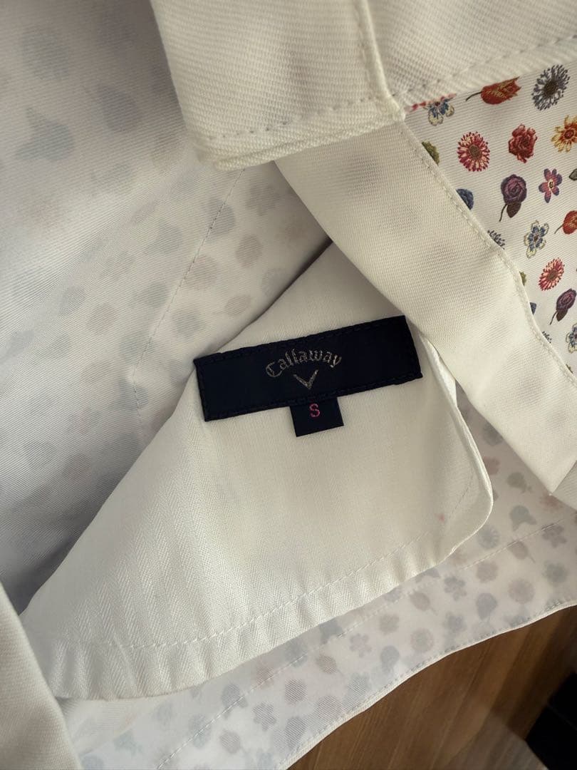 Callaway花柄スカートとPEARLY GATESベルト黒厚手ソックスセット