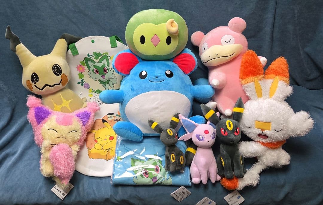 ポケモン ぬいぐるみ トートバッグ プレミアムサマーブランケット 12点セット