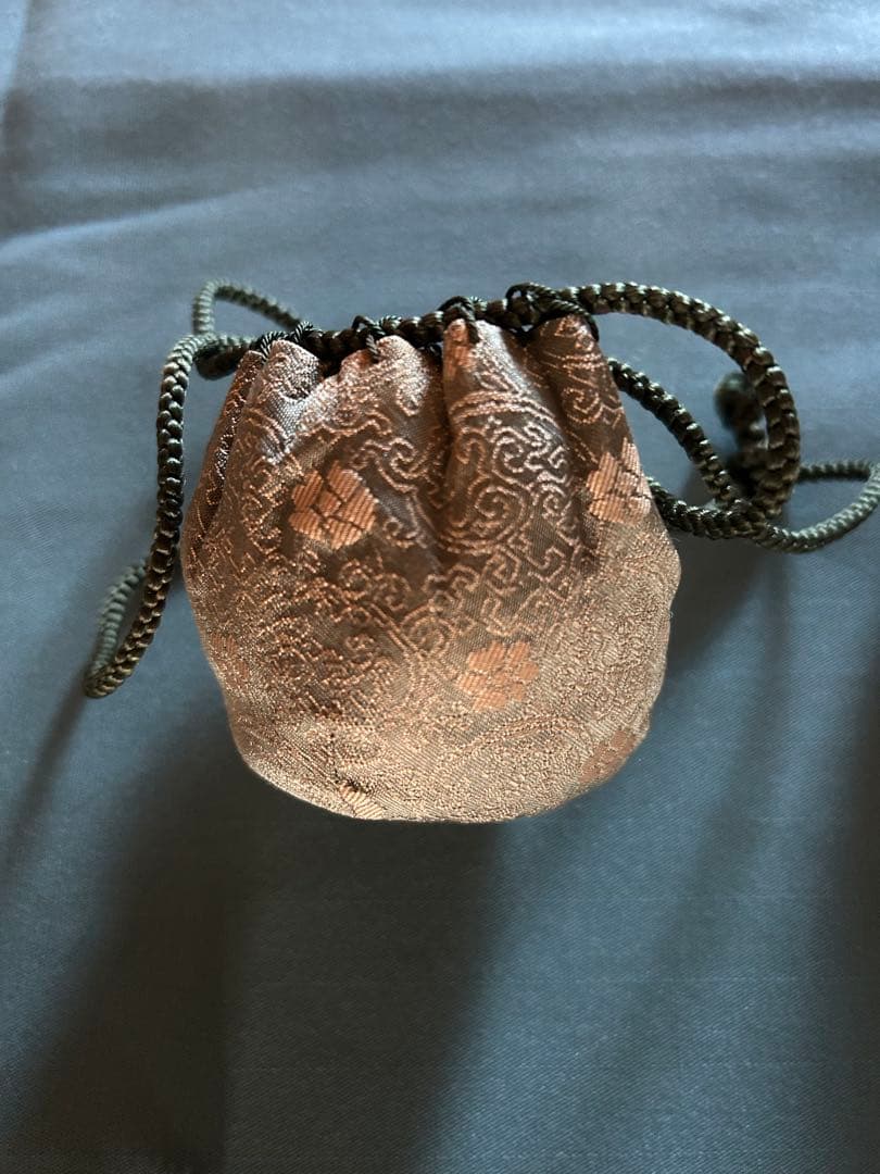 趙誠主（チョ・ソンジュ）作　茶道具 茶入 陶器 巾着袋 木箱入り