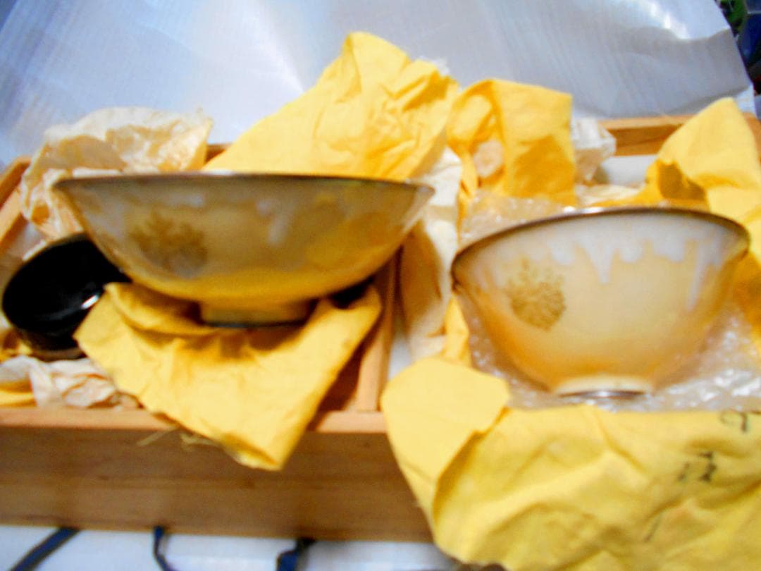 七宝焼き抹茶茶碗（大、小、ナツメ）