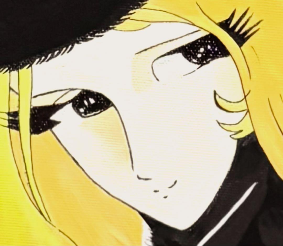 【F4号】手描き油彩　松本零士【銀河鉄道999】額縁　未使用額　サイン　メーテル