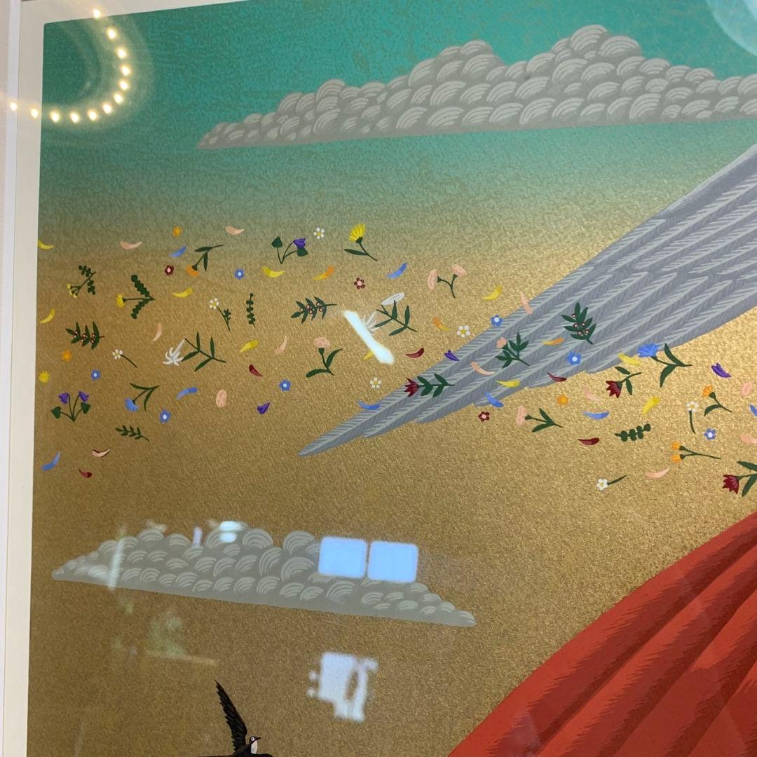 H914\" 北見 隆 春の知らせ PLF-1950 絵画 インテリア