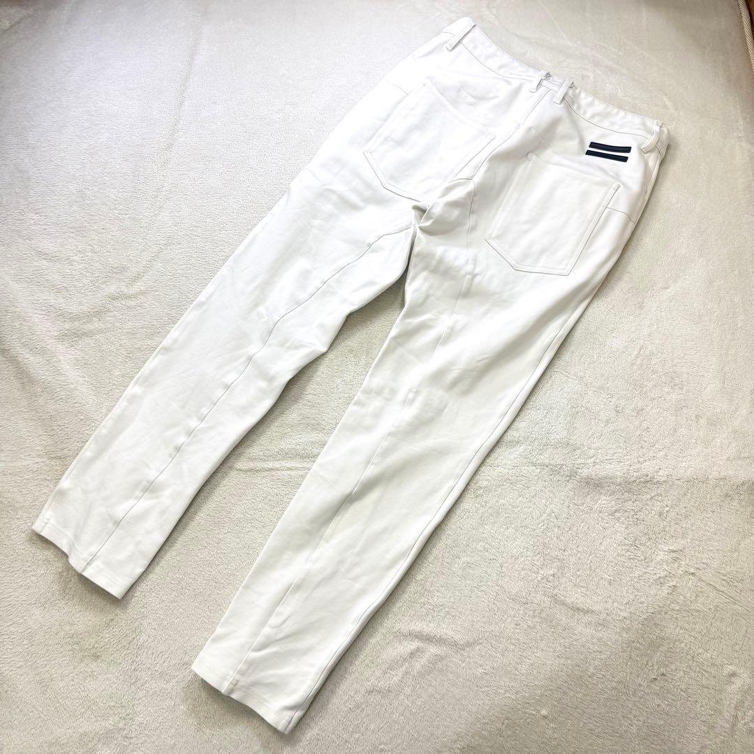 muta MARINE 立体ロゴ ストレッチ ゴルフパンツ S ホワイト