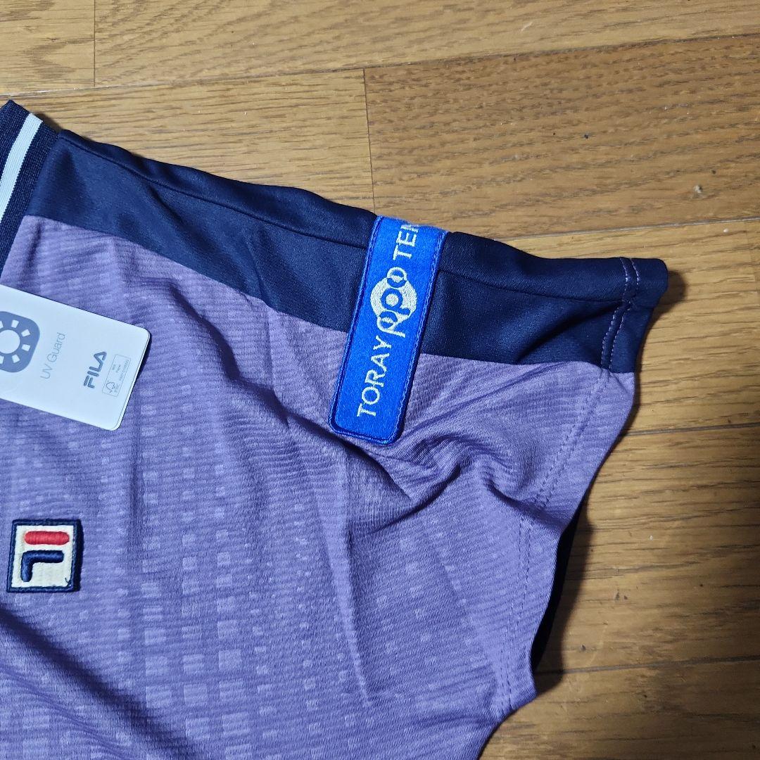 FILA テニスウェア 紫 Lサイズ上下　インナーつき