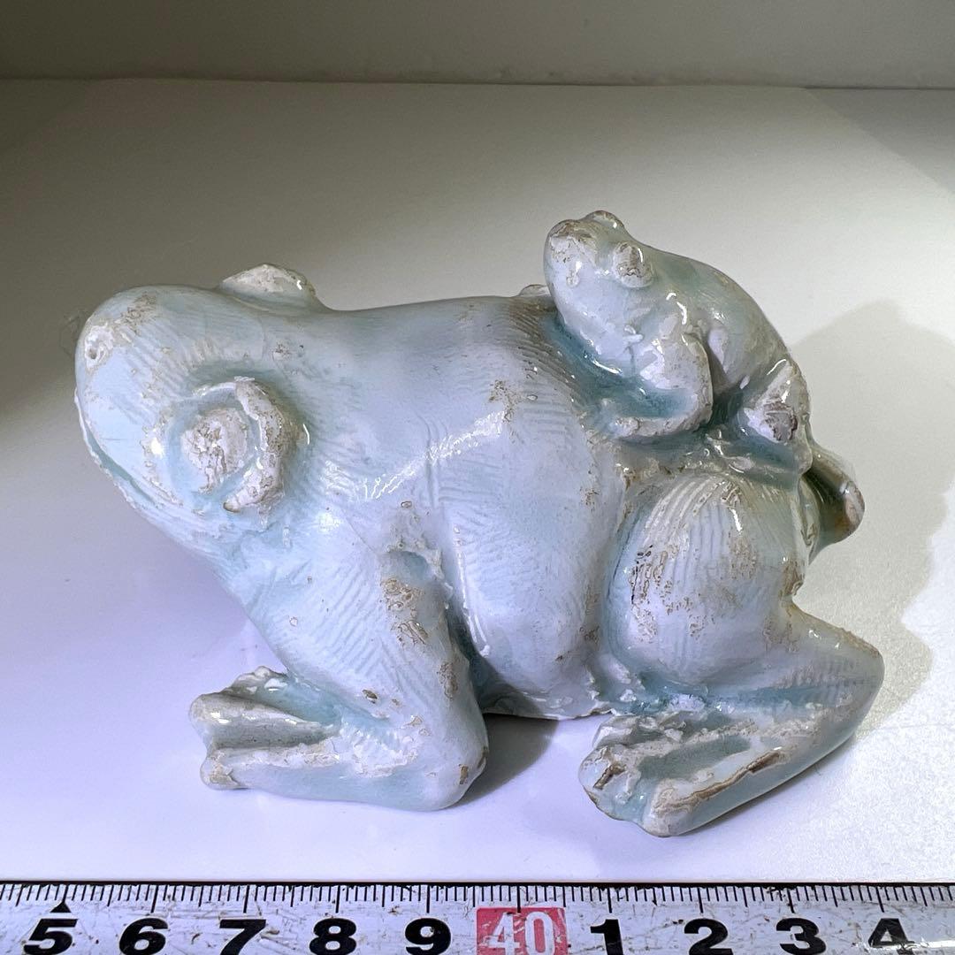 中国宋時代　影青カエル水滴　幅約11㎝　東Y7-0715⭐︎2F タエサ
