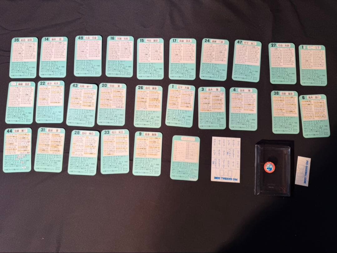 タカラ　60年版　プロ野球カードゲーム　横浜大洋ホエールズ　当時物