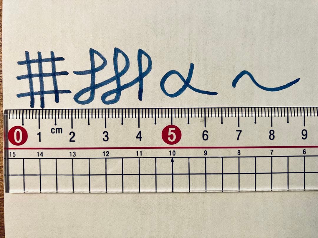 クロスポイント長刀研ぎ万年筆 螺鈿細工 極太