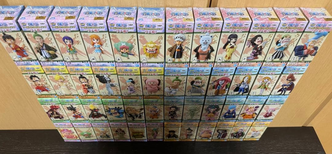 ワンピース　ワールドコレクタブル　ワノ国1〜8 48種　フルコンプセット