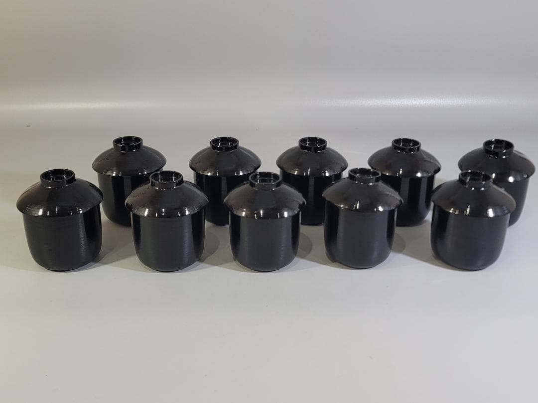 DT349 本漆 刷毛目 小吸物椀 十客 時代物 美品