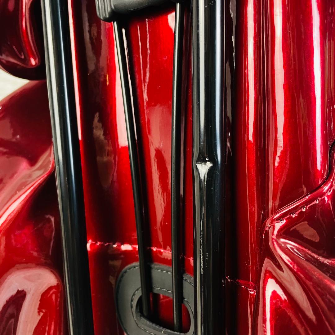 マスターバニーエディション　エナメル スタンド式 キャディバッグ ワインレッド