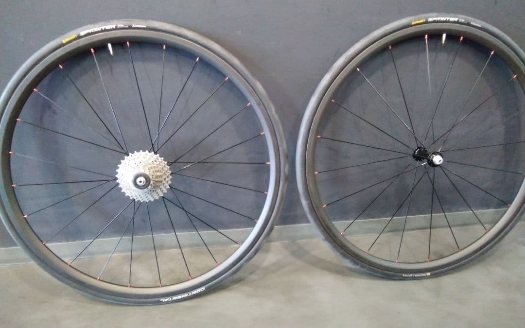 新品未使用 ヒルクライム決戦用 完組ホイール ペア1055ｇ