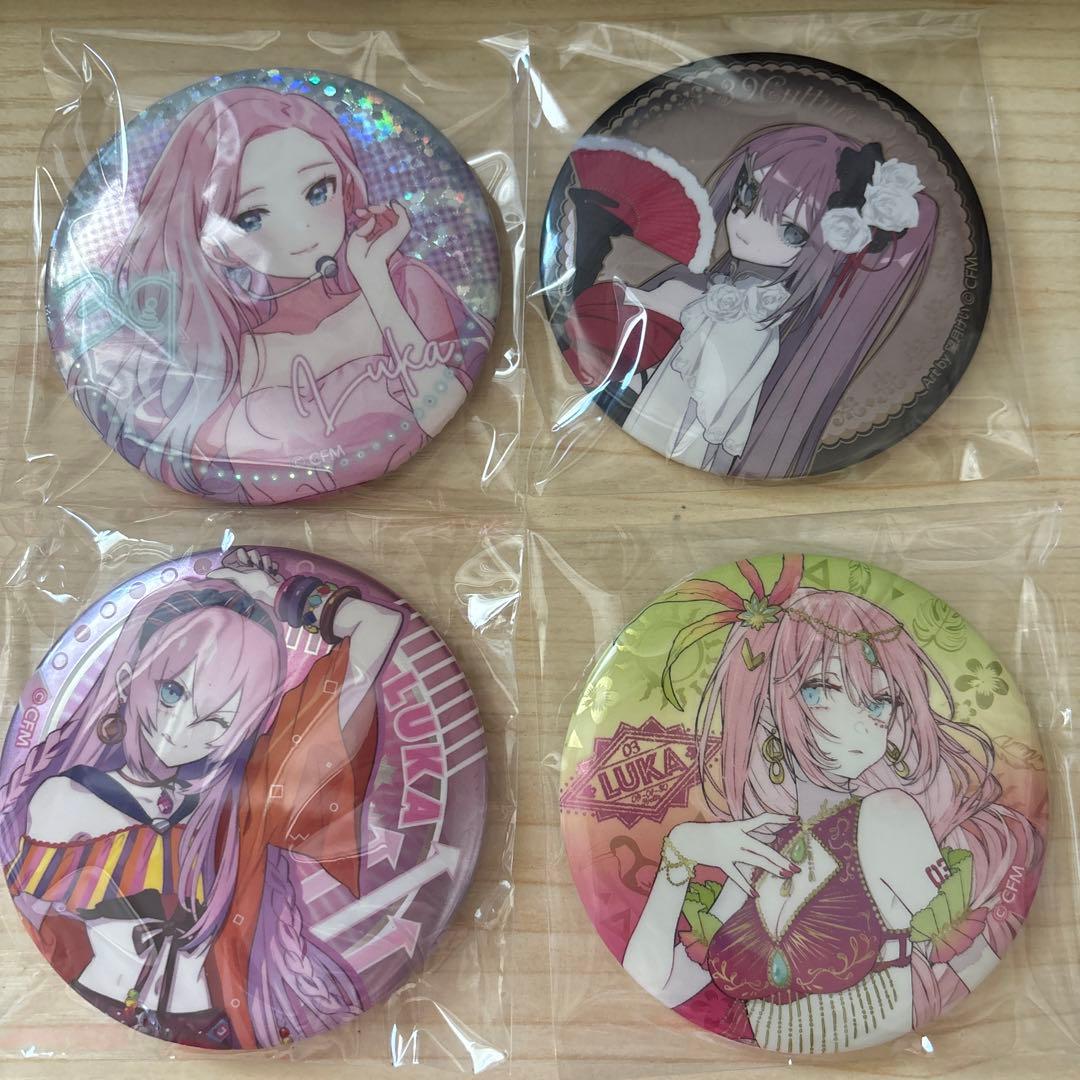 初音ミク 39Culture 巡音ルカ メタリック缶バッジ セット