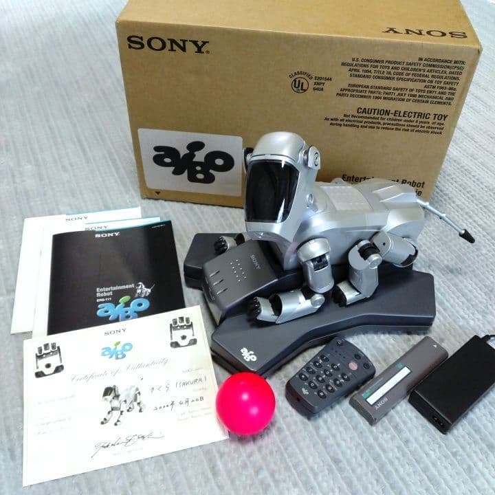 希少／初代AIBO／アイボERS-111／SONY／ソニー／シルバー／動作可