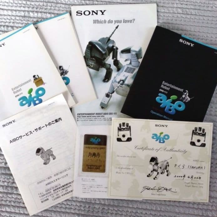 希少／初代AIBO／アイボERS-111／SONY／ソニー／シルバー／動作可