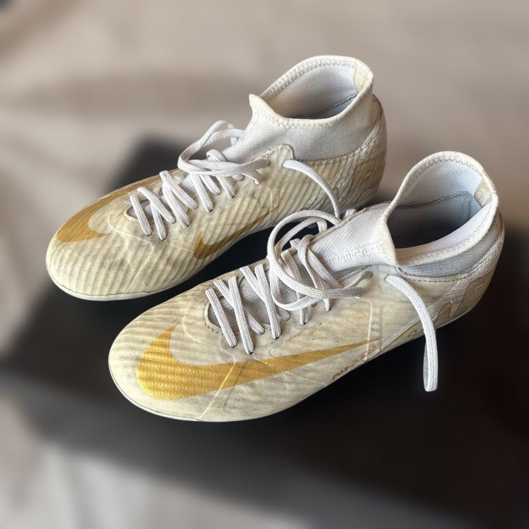 Nike Mercurial サッカーシューズ ホワイト/ゴールド