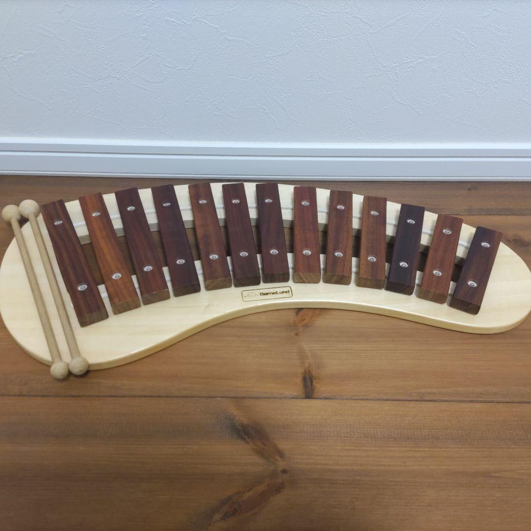 BørneLund 木製シロフォン マレット付き