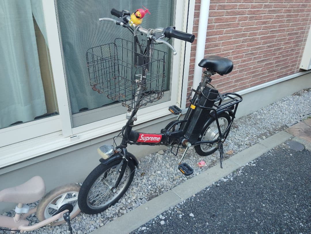 フル充電電動自転車　 折りたたみ自転車 黒