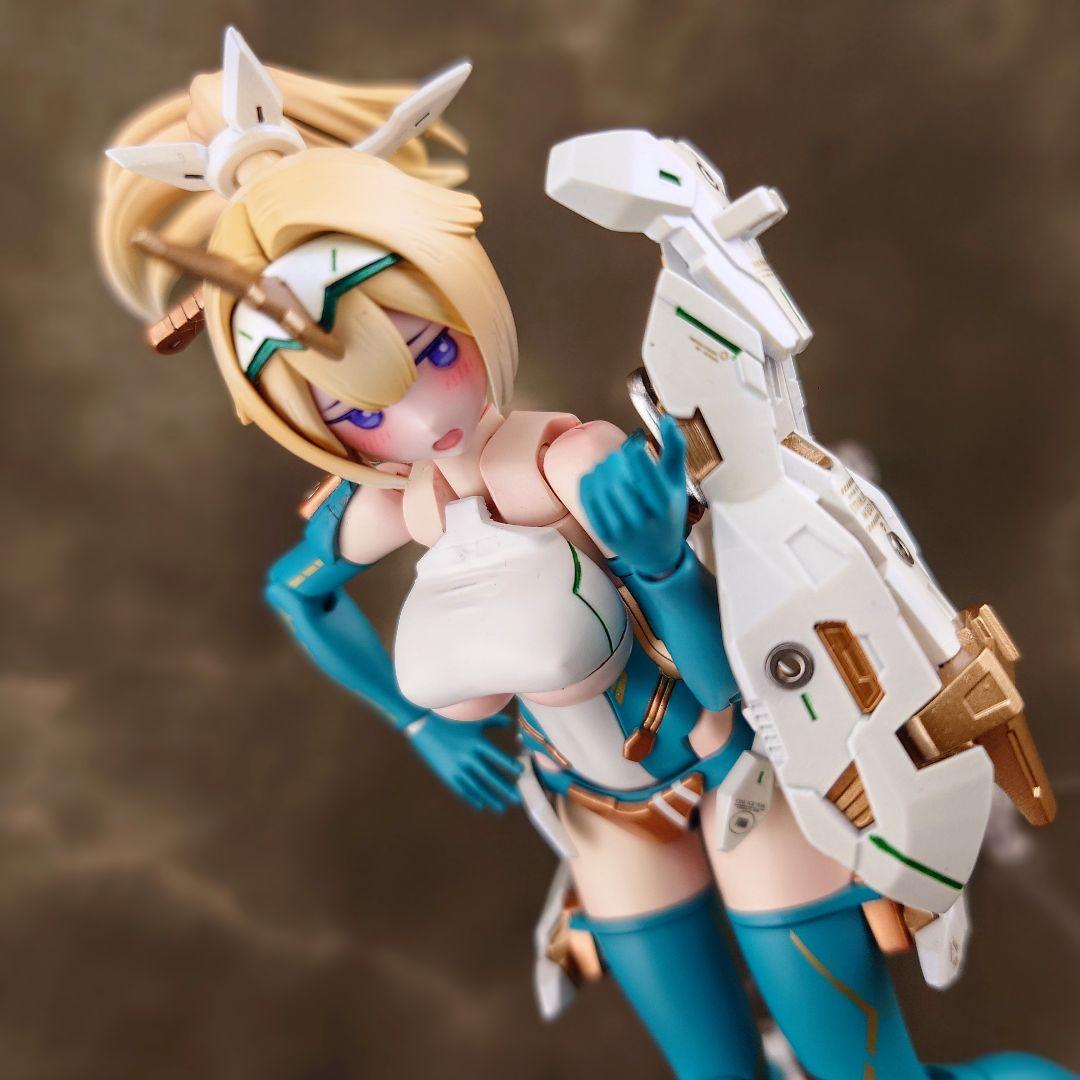 メガミデバイス　弓兵　花浅葱　全塗装完成品