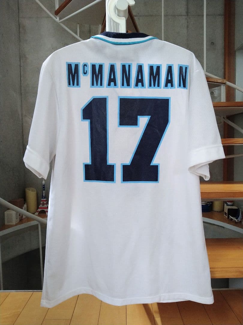タグ付き未使用【UMBRO】イングランド代表96（H）#17 McMANAMAN